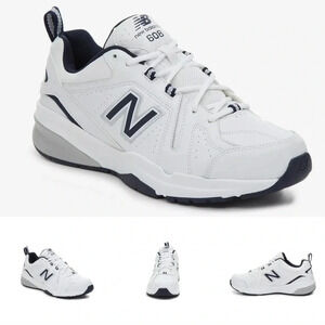 New Balance 608 White Navy Men's Shoes, size 12 Extra Wide 4E MX608WN5 NWOT